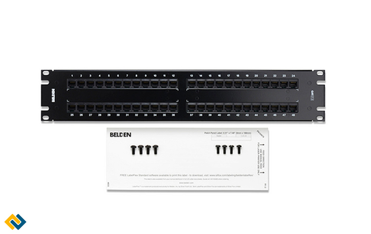 Patch panel cat6 48p Belden, Patch panel cat6 48p Belden chính hãng